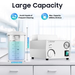 Vacuum Phlegm Quiet Suction Unit Portable Medical Emergency Aspirator Machine