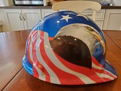 Jackson Products Type 1 Hard Hat With American Eagle Stars And Stripes. DATED 03