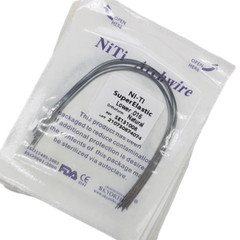 Dental Orthodontic Arch Wire Super Elastic Niti Round Rectangular Natural Form