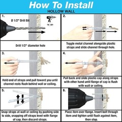 TOG1087 Toggler 24200 1/4″ x 20″ Wall Anchors with Bolts (Box of 100)