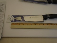 New Chef Starter Set (4) Pro Knives 8in Chefs 6in Boning 12in Bread 10in Cimeter