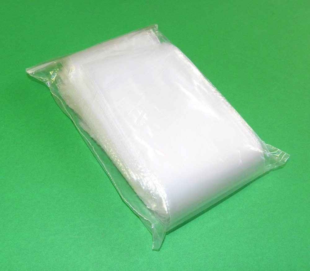 100 4×10 Zip Seal Slide Lock Bags 2mil Clear Poly Reclosable 4″ x 10″ Pack 100