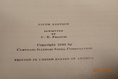 VINTAGE USS STEEL THE MAKING SHAPING AND TREATING OF STEEL UNITED STATES STEEL