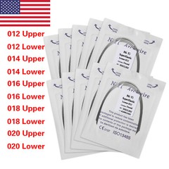 100PCS Dental Orthodontic Round Arch Wire Super Elastic NITI Ovoid Form Sizes ns