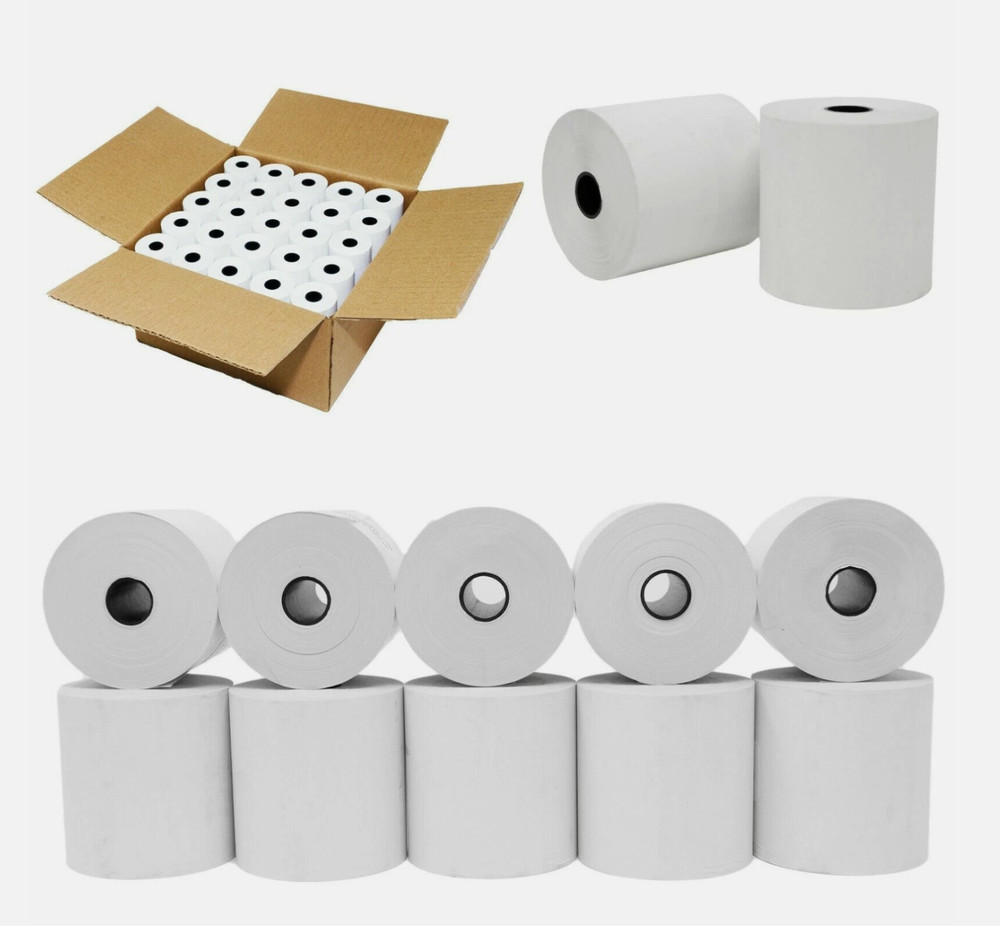 3 1/8″ x 230′ THERMAL POS RECEIPT PRINTER ROLL PAPER BPA FREE USA 50 ROLLS.
