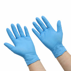 1000 Blue Nitrile Powder-Free Disposable Gloves Medium 3 MIL Finger-Textured