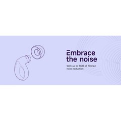Noise Reducing Reusable Silicon Earplugs 30dB for Sleeping,Deep Focus,Travel Etc