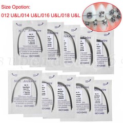 100PCS Dental Orthodontic Round Arch Wire Super Elastic NITI Ovoid Form Sizes ns