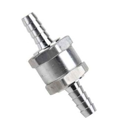 4 Pcs 8mm 5/16″ Fuel Non-Return One Way Check Valve Petrol Diesel Oil Aluminum