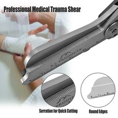 6 in 1 Multifunctional Trauma Shears Foldable Stainless Steel emergency response