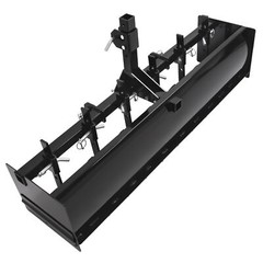 Powder Coated Steel 55″ Box Blade Scraper W/6 Scarifier Shank For Cat 0 Cat 1