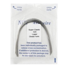 100pcs Dental Ortho Arch Wire Natural Niti Stainless S Round Rectangular Ovoid