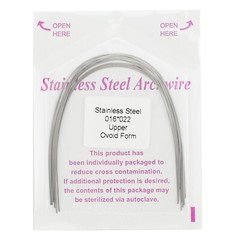 100pcs Dental Ortho Arch Wire Natural Niti Stainless S Round Rectangular Ovoid