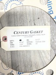 Garlock 3200 Blue-Gard Flange Gasket 9-1/4”x6-1/2”x1/16” #4022K160