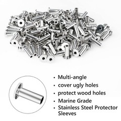 T316 Stainless Steel Protective Protector Sleeve for 1/8″ & 3/16“ Cable Railing