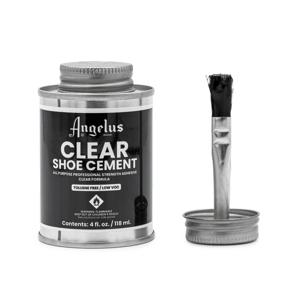 Shoe Cement Clear 4 oz Quick Drying Waterproof Glue for Leather Vinyl Fabric