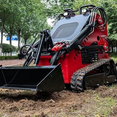 Brand New Compact Mini Crawler Skid Steer Loader 23hp Gas Engine EPA Free Ship