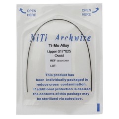 1-100Pcs Dental Orthodontic TMA Arch Wire Ti-Mo-Alloy Rectangular Ovoid/Natural