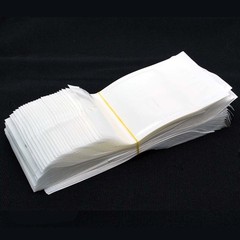 100 Premium Zip Zipper Bags Clear Plastic White Back Slide Seal Reclosable