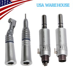 NSK Style Dental Latch/Push Slow Speed Handpiece Contra Angle Air Motor 2/4Holes