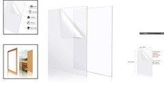 High Clarity 8″ x 12″ Plexiglass Sheets – UV & Weather Resistant for Crafts