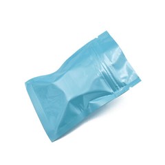 QQ Studio Blue Water Resistant QuickQlick™ Flat Beauty Bags with Glossy Finish