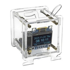 1Set ESP8266 DIY Electronic Display Mini Clock Kit With Shell Soldering Project