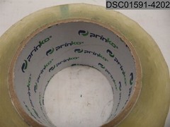 Qty=25: Prinko Tape, L 110 yd p/Roll, W 3″, Thickness 2.0 Mil, Bore 3″, Clear