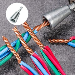 5PCS Wire Stripping Twisting Tool, Electrical Drill Stripper Cable Nut Twister