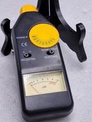 Vintage dB sound tester Analogue WETEKOM 120-60 dB Sensitive