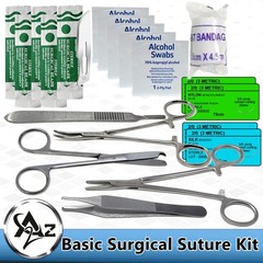 20 pcs Basic Suture Practice Kit First Aid Set Emergency Trauma Survival Pack