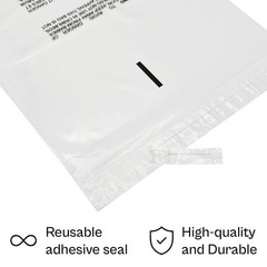 Clear Resealable Poly Bag 9″ x 12″ Suffocation Warning 1.5 Mil 1000 Pieces