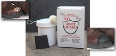 KG’S BOOT GUARD Leather Vinyl Brush-ON Toe Protector 2 oz – BLACK