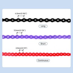 Dental Orthodontic Power Chains Elastic Rubber Braces Bands Short/Long/Close