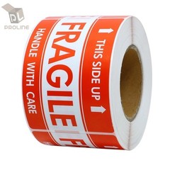 500 Labels 2×3 FRAGILE This Side Up Shipping Mailing Handle with Care Stickers