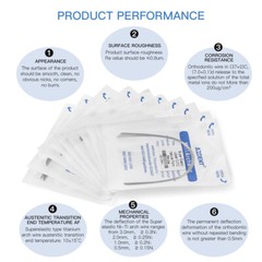 AZDENT Dental Orthodontic Niti Super Elastic Arch Wire Round Nature Form 012-020
