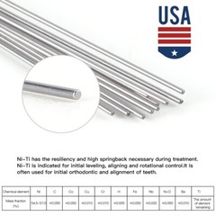 AZDENT Dental Orthodontic Super Elastic Arch Wires Round Niti/Stainless Steel