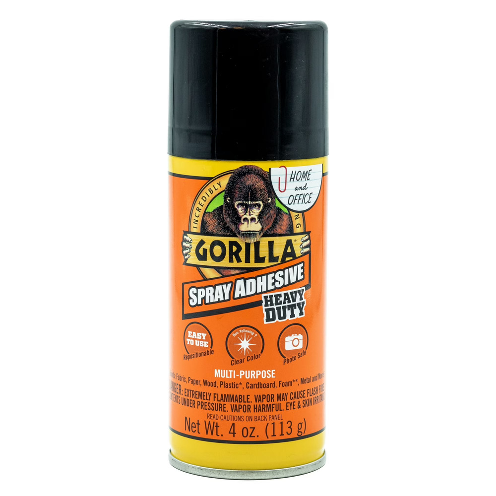 Heavy Duty Clear Spray Adhesive Repositionable Photo Safe Non-Yellowing 4oz New