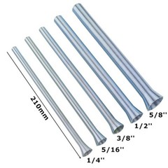5pcs 21cm Spring Bending Tube Pipe Bender 1/4″ 5/16″ 3/8″ 1/2″ 5/8″ Silver Set