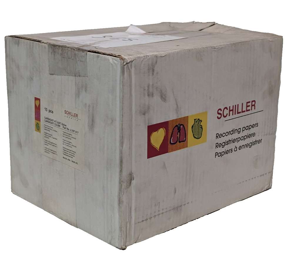 Schiller America 2.157-017 thermosensitive z-fold perforated ECG recording paper