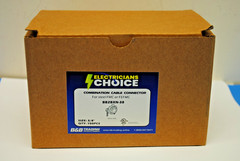 Box of 100 2BXN-38, 2-Screw Clamp Type Combination Connectors 3/8″ BX-Flex &NM
