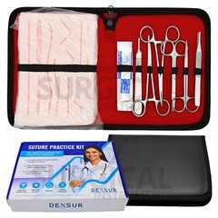15 Piece Practice Suture Kit Set for Medical and Veterinary Student Training