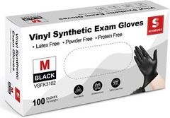 Schneider Vinyl Synthetic Exam Gloves, 4 Mil, Latex Free Disposable Gloves