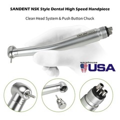10pcs SANDENT NSK PANA MAX Style Dental High Speed Handpiece Push Button 4 Hole