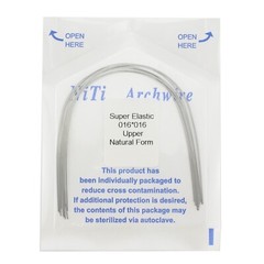100PCS Dental Orthodontic Niti Arch Wire Rectangular Round Natural Upper Lower