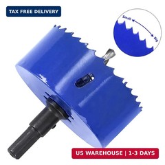 3-1/8 inch 79mm Hole Saw, 1 1/4 inch Cutting Depth HSS Bi-Metal Hole Cutter