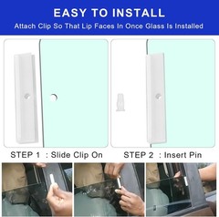 Door Window Regulator Glass Run Channel Track Guide Clip Compatible with Fiat 12