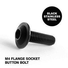M4 M5 M6 M8 A2 BLACK STAINLESS HEX SOCKET FLANGED BUTTON HEAD ALLEN BOLT SCREWS