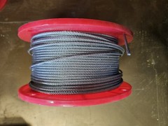 DuroDyne 30204(WC4) Dyna-Tite CL18 Wire Rope 1/8 Cable x 500′ Roll