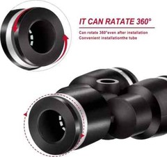 Air Line Tubing Kit 1/4” OD 50ft Nylon Hose 1/4” NPT Push to Connect Fittings